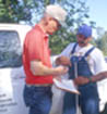 NRCS employee and farmer 