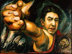 David Alfaro Siqueiros, Self Portrait (El coronolazo), 1945