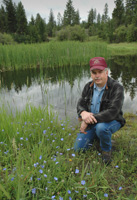 Once an area that grew only mounting piles of spoils from an ore mill, John Hamilton’s pond and wetland area now grows a variety of plants and wildlife.