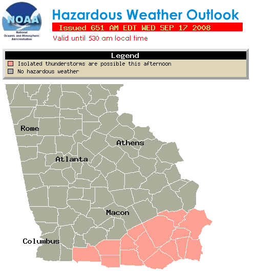 link to Hazardous Weather Outlook