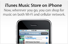 iTunes Music Store on iPhone