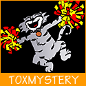 ToxMystery the cat- a grey tabby cat dancing
