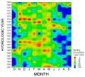 Precipitation catch contour graph, thumbnail, click for full size graph (67 KB)