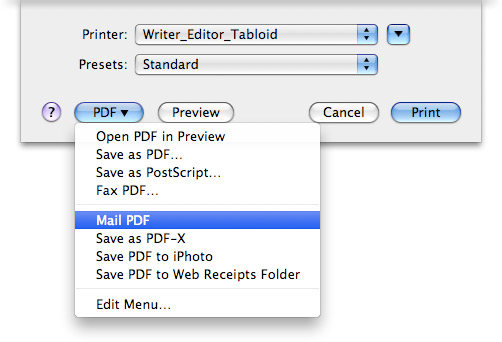 Email a PDF