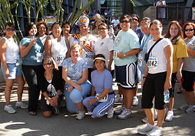 Phoenix Area Office employees participating in the Just Move It fun walk at the National Congress of American Indians conference