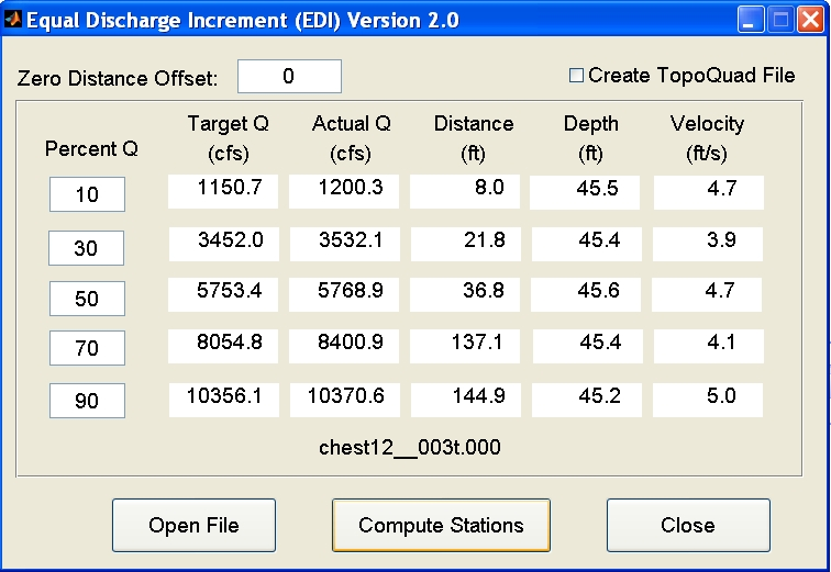 Image of the EDI user interface