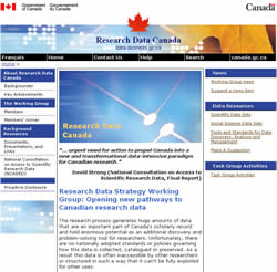 Research Data Canada Web site