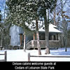 Deluxe cabins welcome guests at Cedars of Lebanon State Park