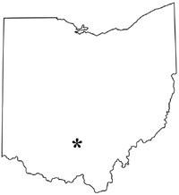 Location of Hopewell Culture National Historical Park within the state of Ohio.