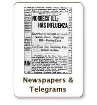 newspapers and telegrams