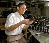 IMAGE: Steven Chu in the lab