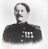 A head and shoulders portrait of Surgeon General Rupert Blue in his uniform. 