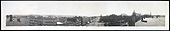 Black and white panoramic view of the city of Concord, New Hampshire.