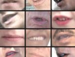 Image focused on the lips of various people talking