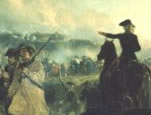 Alonzo Chappel's painting of The Battle of Bennington, August 16, 1777 (Collections of The Bennington Museum, Bennington, Vermont).