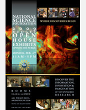 2009 budget open house exhibits poster