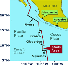 east pacific rise map