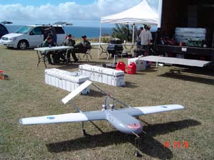 NOAA image of the Silver Fox UAS used in NOAA's UAS demonstration project in Hawaii. 