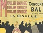 Henri de Toulouse-Lautrec, 'Moulin Rouge: La Goulue,' 1891, color lithograph (poster), 191 x 117 cm (75 3/16 x 46 1/16 in.).  The Art Institute of Chicago, Mr. and Mrs. Carter H. Harrison Collection