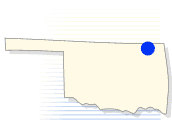 Map of Cherokee Nation, Oklahoma