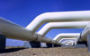 Close-up of natural gas pipes