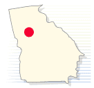 Map of DeKalb County, Georgia
