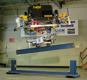 Autonomous steel beam docking using the NIST RoboCrane™.