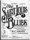 Sheet music for W.C. Handy's St. Louis Blues