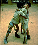 Boys with polio