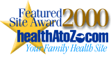 Featured Site Award 2000 healthAtoZ.com