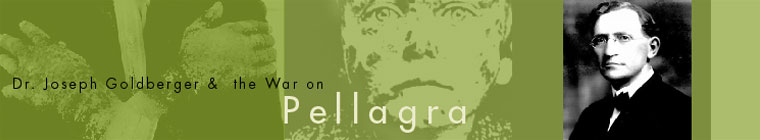 Page Banner: Dr. Joseph Goldberger & Pellagra Exhibit
