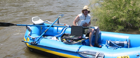 Mac mapping tamarisk on the Colorado River
