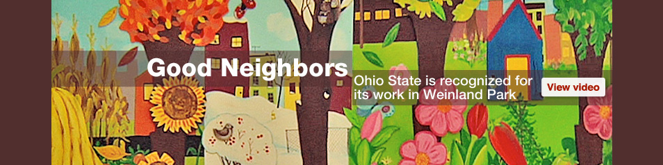 Ohio State is recognized for its work in Weinland Park