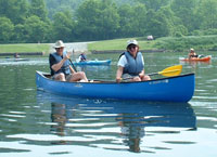 Photo of canoers on the Susquehanna water trail. Photo courtesy Julie Bell. 