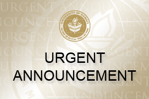 urgent announcement