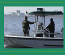 Law Enforcement on Boat Patrol