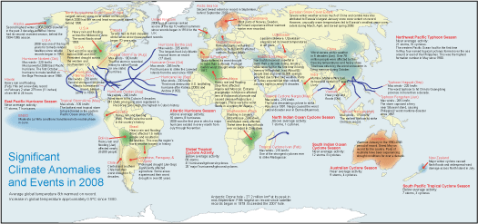 Selected Global Significant Events for 2008