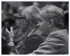 [Dr. Ralph Q. Marston at a Regional Medical Programs meeting]. [1968-1973].