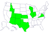 Persons infected with the outbreak strain of Salmonella Saintpaul, United States, by state, April 15 to June 5, 2008.