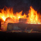 Image of wood burning