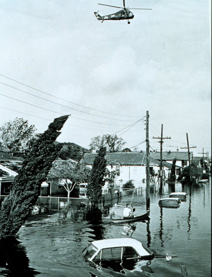 severe flooding in New Orleans neighborhoods