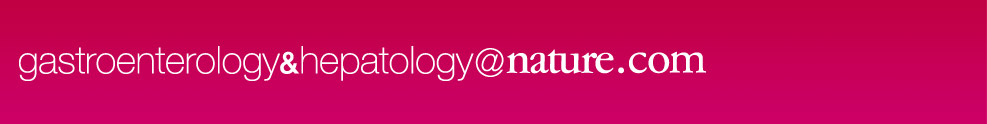 Gastroenterology and hepatology@nature.com homepage