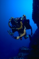 Richard Pyle deep sea diving in Palau