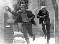 Paul Newman and Robert Redford in the closing scene of "Butch Cassidy and the Sundance Kid" (1969)