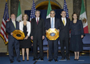 Secretary Gutierrez and Secretary Garcia de Alba with the 2005 Partnership for Prosperity winners