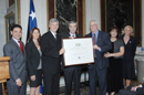 Secretary Carlos M. Gutierrez  presents awards 