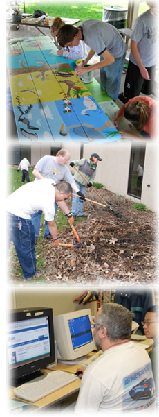 Marshalltown Community College Service Learning students