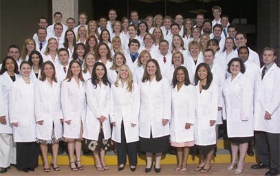 PharmD students after the White Coat ceremony