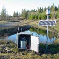 Stormwater Monitoring location to evaluate treatment facility effectiveness