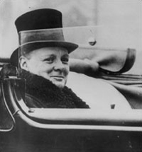 Winston Churchill as new Chancellor of the Exchequer, Nov. 7, 1924. Prints and Photographs Division 